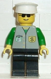 LEGO bnk003 Bank - Black Legs, White Hat, Sunglasses