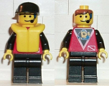LEGO div022 Divers - Control 1, Black Legs, Black Cap, Life Jacket