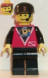 LEGO div023 Divers - Control 1, Black Legs, Black Cap