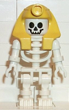 LEGO gen008 Skeleton with Standard Skull, Yellow Mummy Headdress